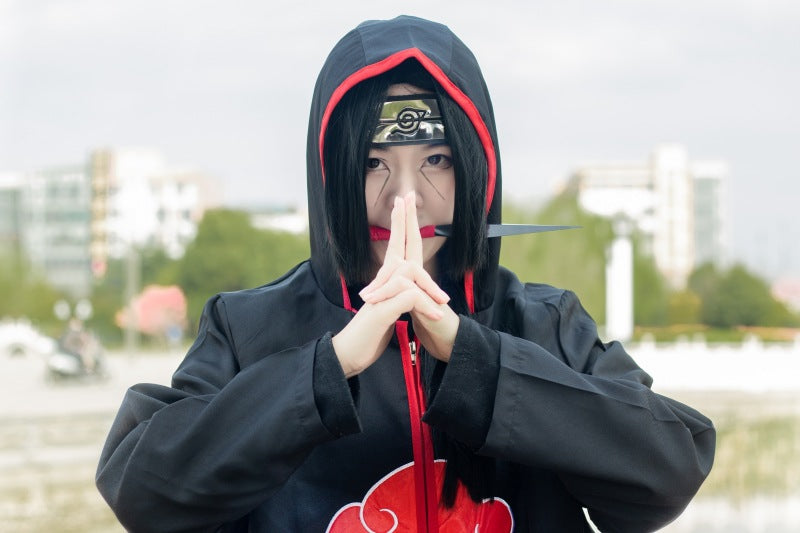 Spot Halloween Ninja Cloak Cos Costume Dawn Tissue Eagle Group Ribbon Hat Robe Cloak Wholesale