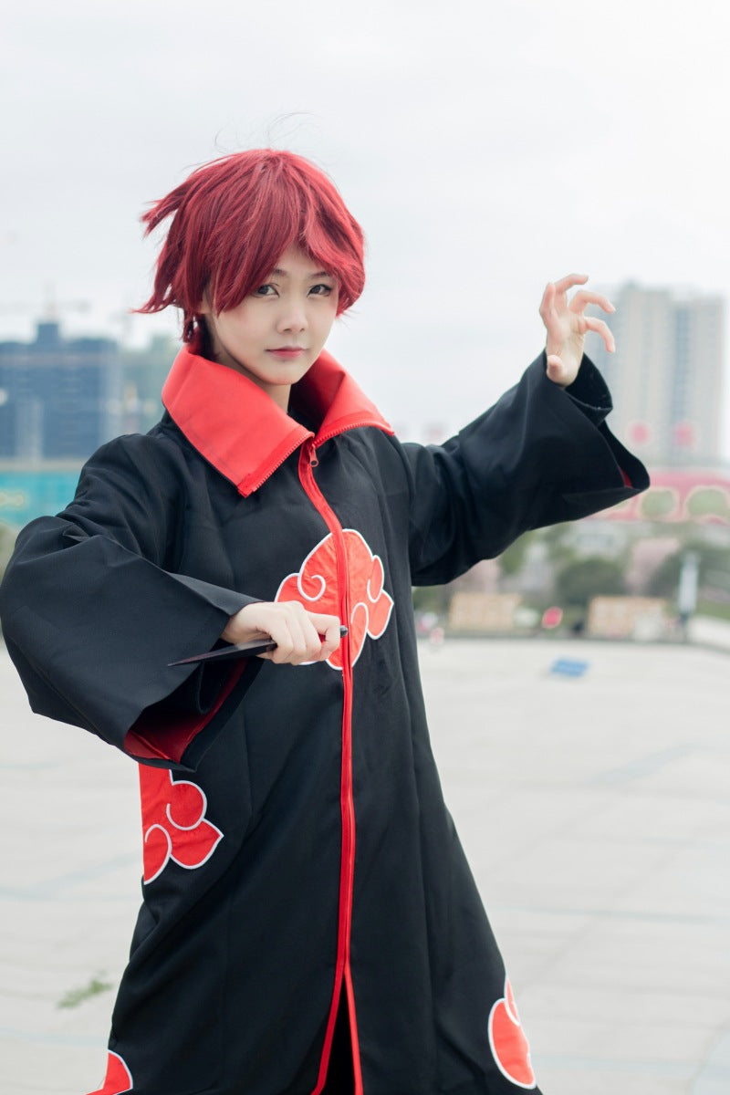 Spot Halloween Ninja Cloak Cos Costume Dawn Tissue Eagle Group Ribbon Hat Robe Cloak Wholesale