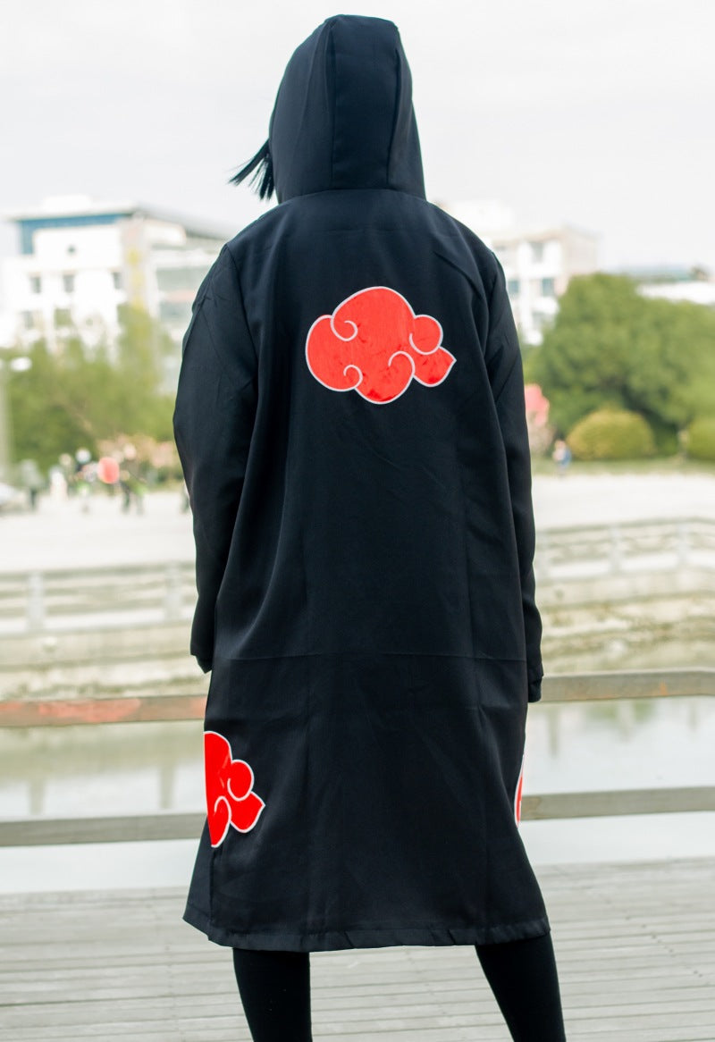 Spot Halloween Ninja Cloak Cos Costume Dawn Tissue Eagle Group Ribbon Hat Robe Cloak Wholesale