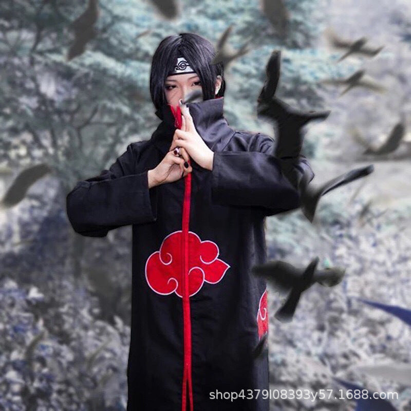 Spot Halloween Ninja Cloak Cos Costume Dawn Tissue Eagle Group Ribbon Hat Robe Cloak Wholesale