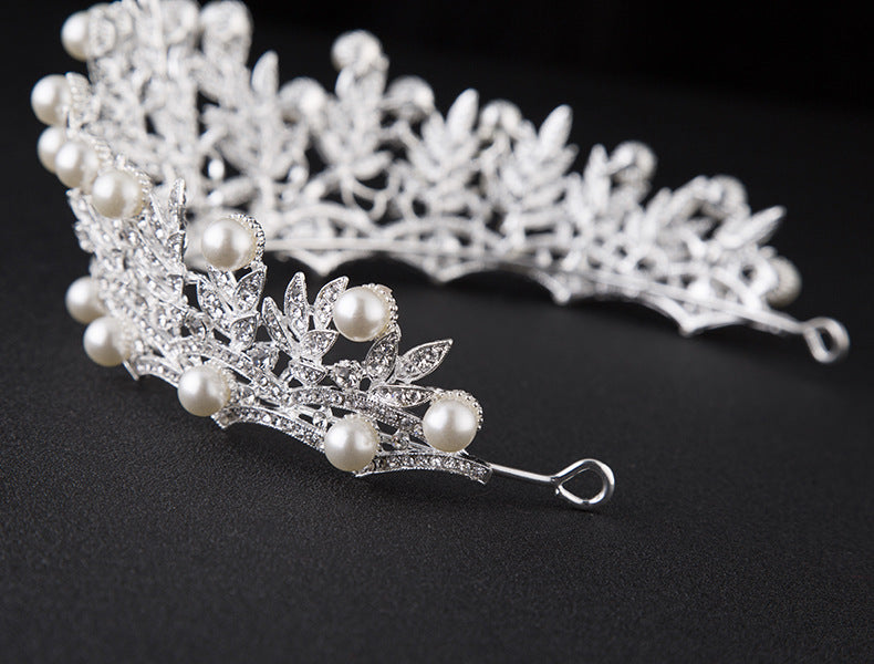 Bridal Crown Large Korean Wedding Headwear Rhinestone Crown Headwear Bride Yiwu Factory Wholesale