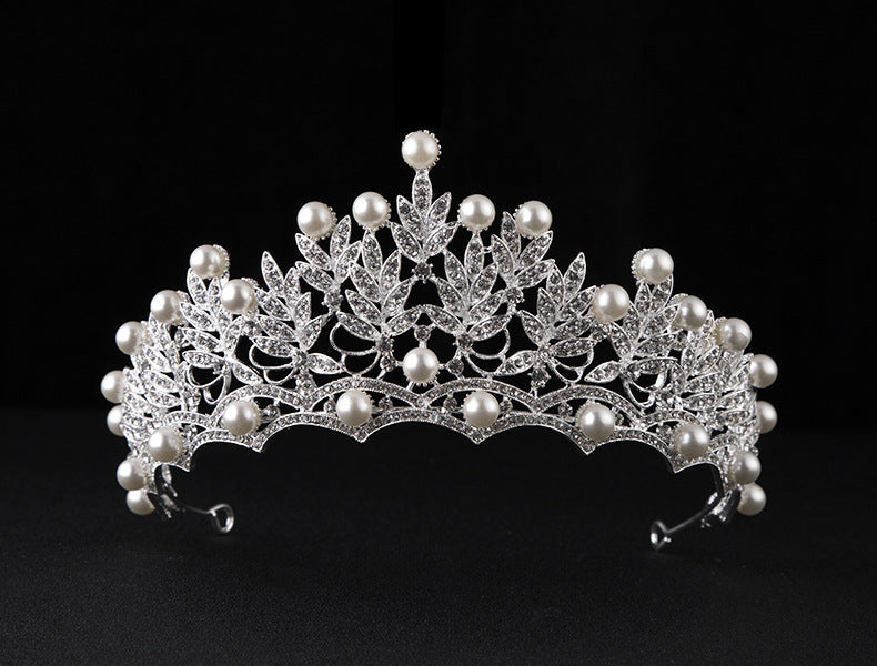 Bridal Crown Large Korean Wedding Headwear Rhinestone Crown Headwear Bride Yiwu Factory Wholesale