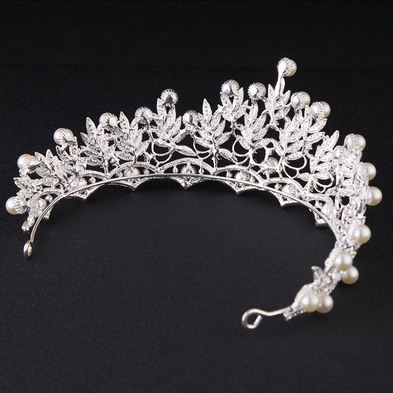 Bridal Crown Large Korean Wedding Headwear Rhinestone Crown Headwear Bride Yiwu Factory Wholesale