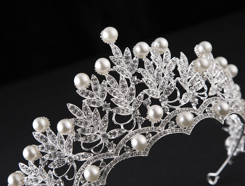 Bridal Crown Large Korean Wedding Headwear Rhinestone Crown Headwear Bride Yiwu Factory Wholesale