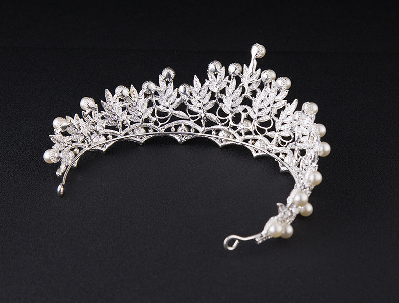 Bridal Crown Large Korean Wedding Headwear Rhinestone Crown Headwear Bride Yiwu Factory Wholesale