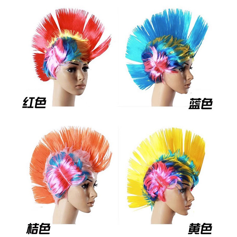Masquerade Party Wigs Creative Entertainment Crowns Color Crowns Wigs Performance Non-mainstream Headgear Props