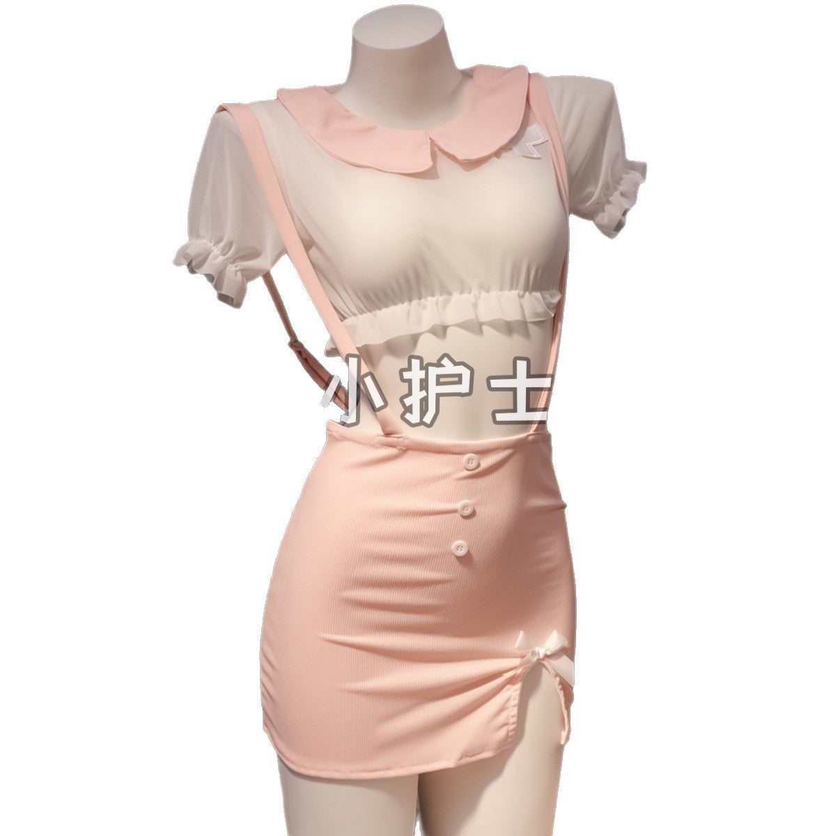 Cosplay High-End Lingerie Nurse Uniform Short Skirt Flirting Plus-Size Nightclub Female Host Outfit Pure Desire Style Set