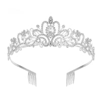 Crown Tiara Kidsren's Little Princess Crown Tiara Bride High-End Headband Female 2024 New Tiara Kidsren