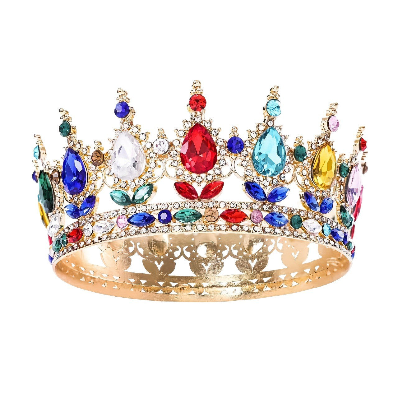 【Small Batch Customization】Cross-Border Halloween Crown Headpiece Wedding Crown Accessories Birthday Hair Crown Hair Accessories Updo