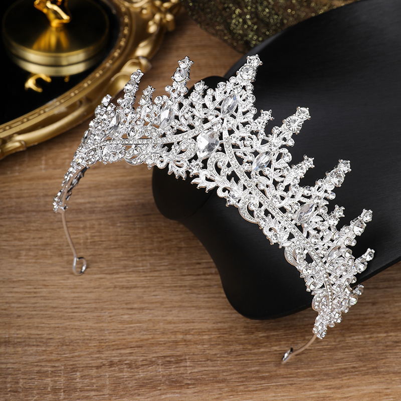 Children's Crown Headband Girl Princess Birthday Gift Crown Temperament Headband Hair Accessories Wedding Crystal Fashion Jewelry