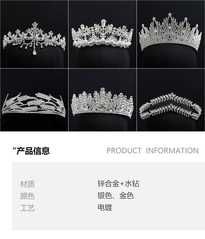 Handmade Beaded Pearl Mesh Hat Hair Net Bridal Dress Headdress Exotic Style High-End Niche Water Drop Hair Hoop Hair Cover