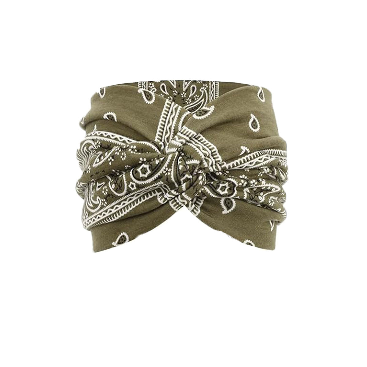 Bohemian Yoga Sports Headband Women's Elastic Non-Slip Wide Headband Exercise Running Sweat-Absorbent Women's European and American Headband