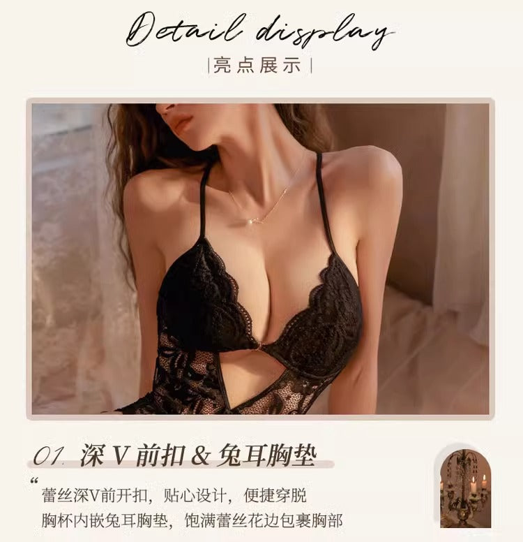 Sexy Intimates for Women with Steel Rings to Shrink Secondary Breasts, Small Breasts to Make Them Look Bigger, Push-Up Bra, Sexy Pajamas, Pure Desire Adjustable Bra