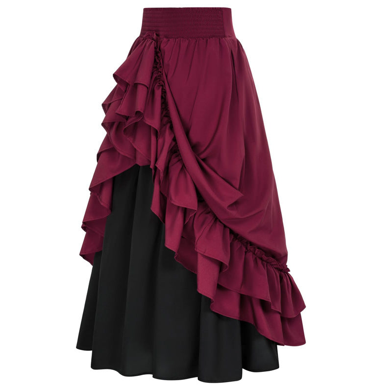 2023 new Halloween Renaissance retro skirt medieval retro stage costume performance clothing