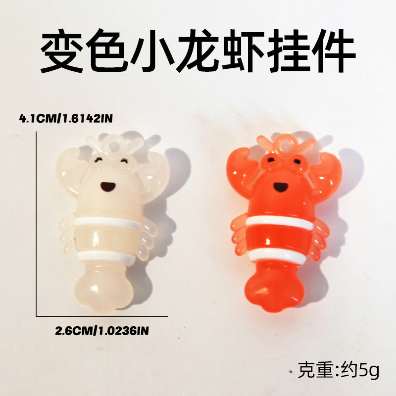 Shake the sound explosion key chain mobile phone pendant car pendant ultraviolet color roast duck temperature pendant wholesale
