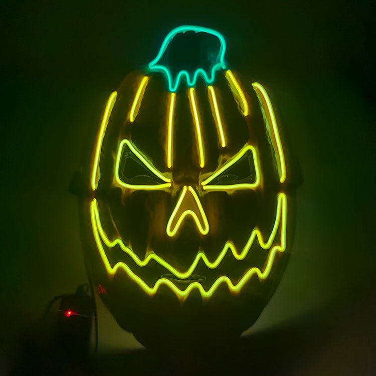 Step into the e-commerce Halloween black V word vendetta luminous mask handmade in stock wholesale ghost step dance cold light mask