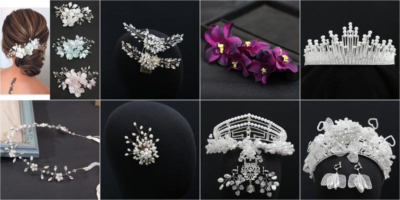 Handmade Beaded Pearl Mesh Hat Hair Net Bridal Dress Headdress Exotic Style High-End Niche Water Drop Hair Hoop Hair Cover