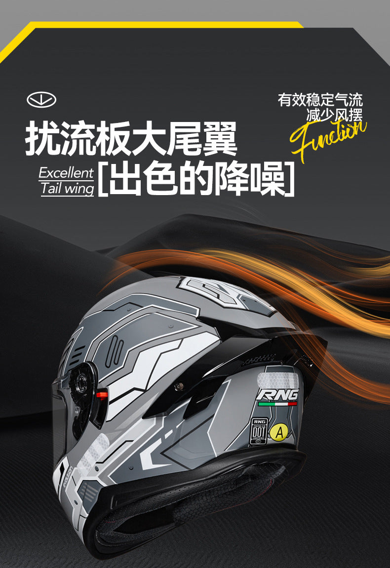 New National Standard 3C/Dot Certified Motorcycle Helmet Dual Lens with Bluetooth Headset Glasses Slot Full Face Motorcycle Helmet