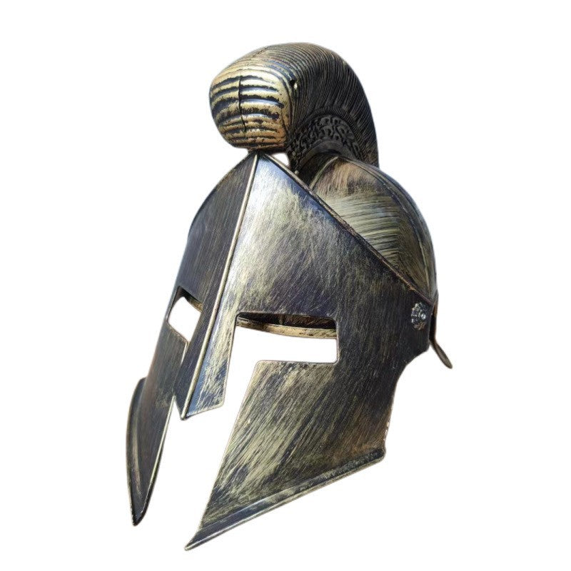 cos performance props headdress hat ancient Roman god of war Sparta Warrior helmet shield samurai Knight hat