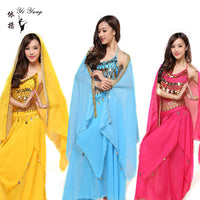 New Indian Dance Costume National Wind Xinjiang dance belly dance performance costume adult hanging coin skirt suit