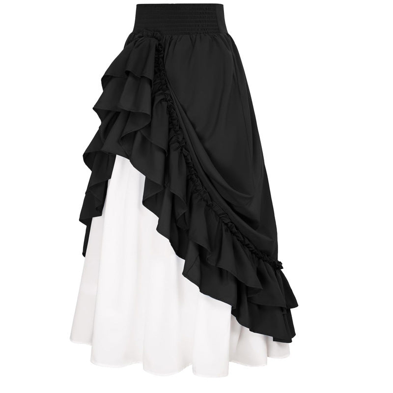 2023 new Halloween Renaissance retro skirt medieval retro stage costume performance clothing
