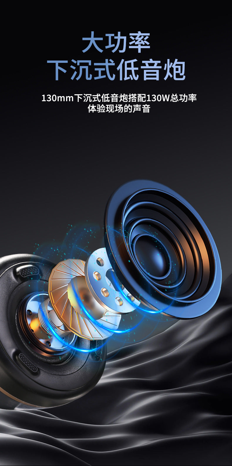 Fully Certified Cross-Border Popular V7 Harman Glass 4 Subwoofer Desktop Rgb Mini Card Wireless Bluetooth Speaker