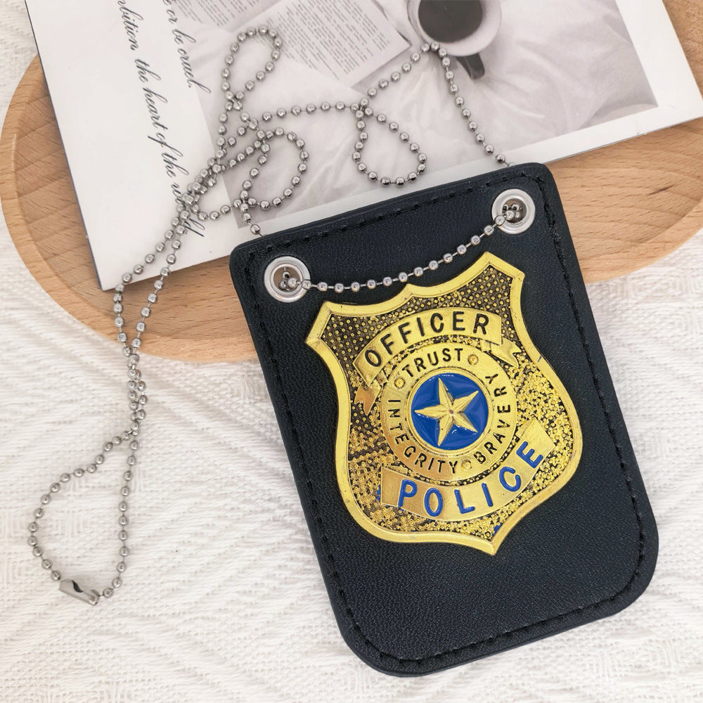 Amazon Kids Toy Police Micro Accessories Halloween Police Cosplay Accessories Badge Metal Police Badge