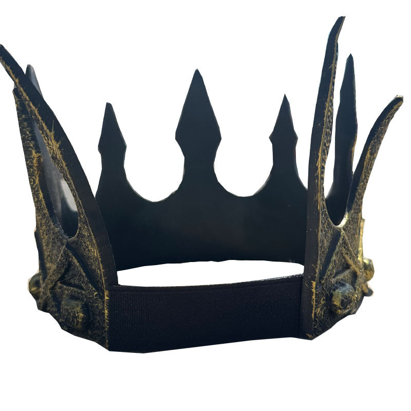 Retro Medieval King Crown Halloween Snow White Queen Crown Cosplay Birthday Crown