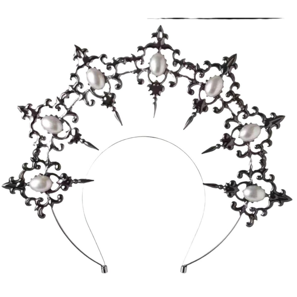 LOLITA Lolita Our Lady Halo Crown Dark Gothic Hair Accessories Dress Up Exaggerated Catwalk Performance Headwear