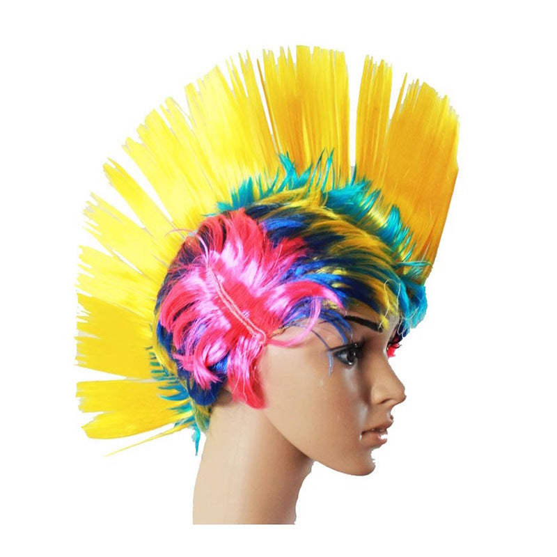 Masquerade Party Wigs Creative Entertainment Crowns Color Crowns Wigs Performance Non-mainstream Headgear Props