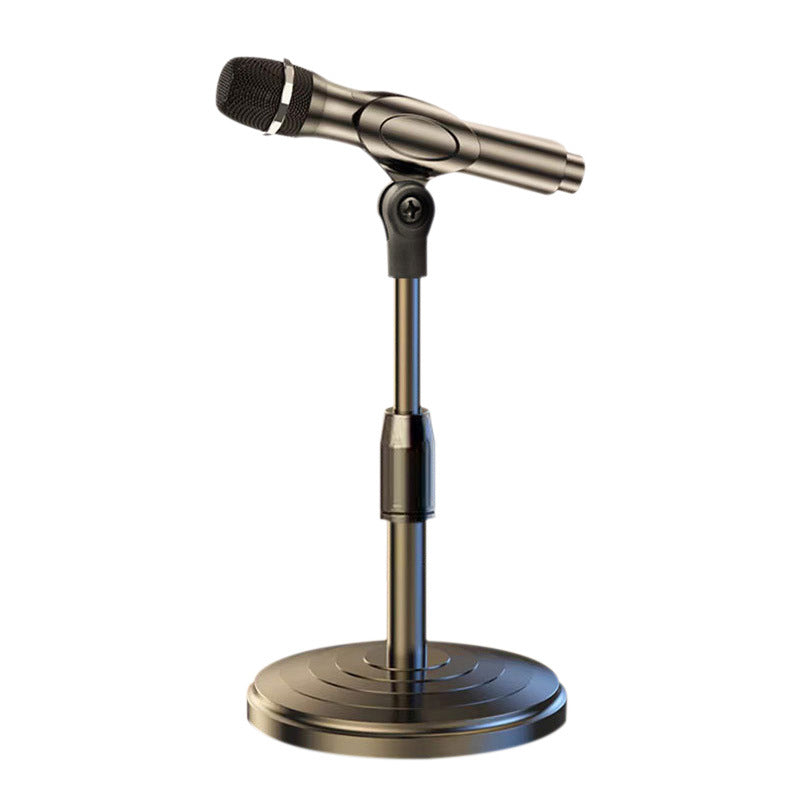 Desktop Microphone Stand Anchor Live Conference Speech Multi-Functional Universal Free Retractable Disc Microphone Stand