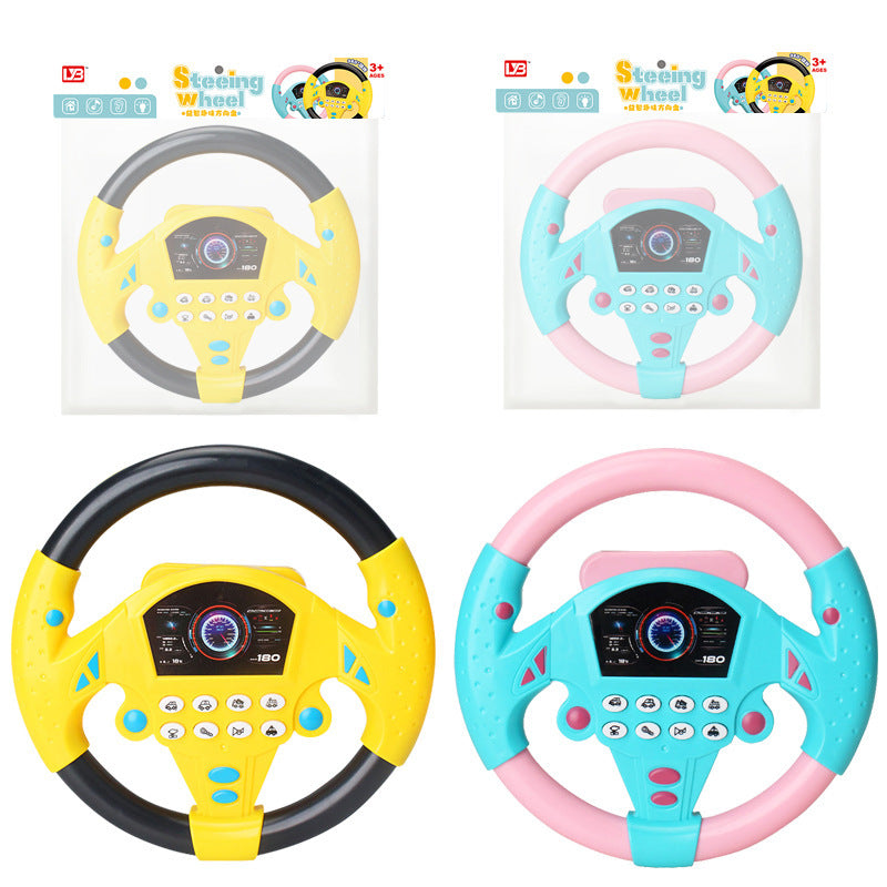 The co-pilot steering wheel simulator simulates the 360-degree rotation of the car and simulates the driving of the car.