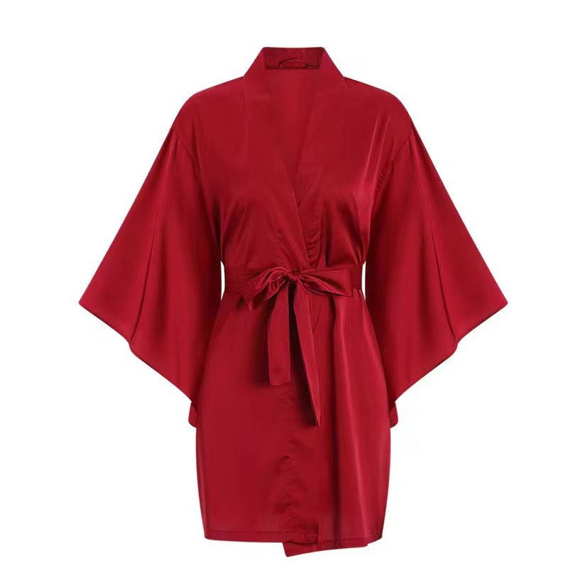 2025 New Pajamas for Women Spring and Summer Sexy Ice Silk Cut Out Suspender Breast Pad Nightgown Nightgown Set Home Clothes
