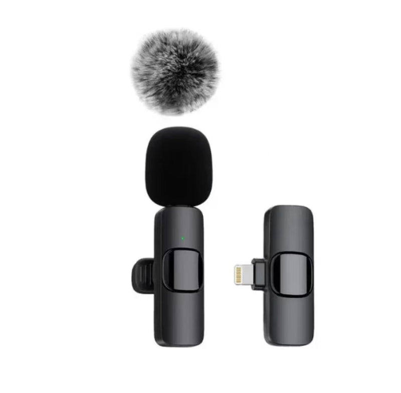 Cross-border new wireless collar clip microphone factory portable audio video recording mini K1 microphone