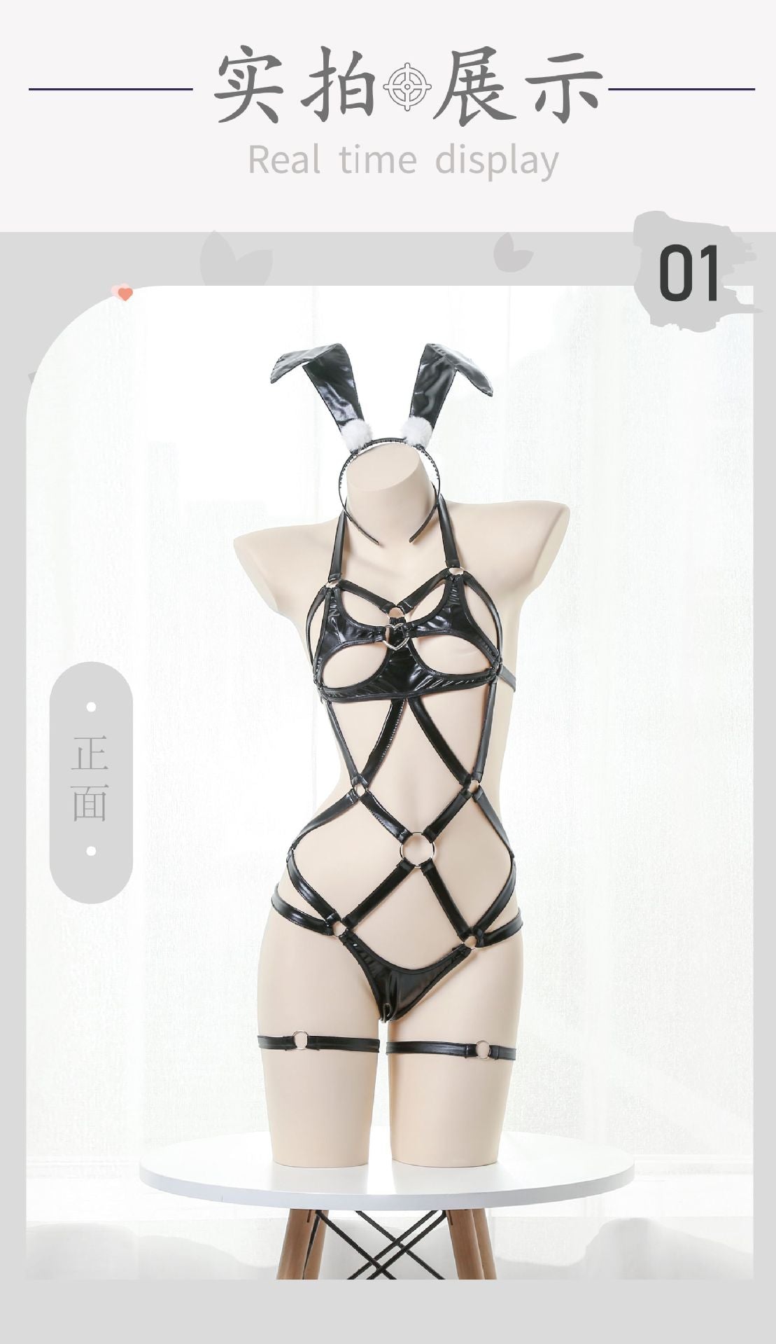 Under the Moon Whispers Sexy Underwear Hollow Bundle SM Three-point Passion Suit Tease Bunny Uniform High Quality