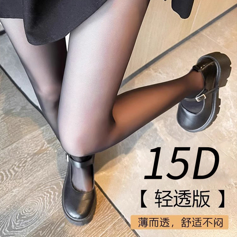Black 0d Silk Stockings Women's Spring and Autumn Summer Ultra-thin Anti-hook Sericized Leg Artifact High Transparent Mint Mambo Pantyhose
