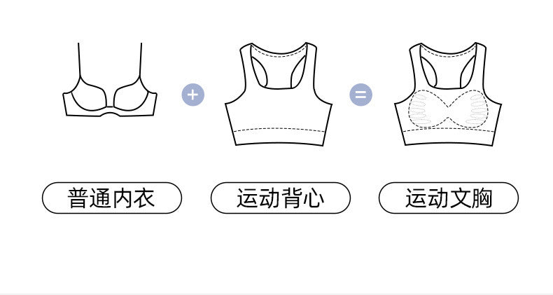 Juyitang Women Shockproof Push up Nude Feel Yoga Running Fitness High Strength Sports Underwear