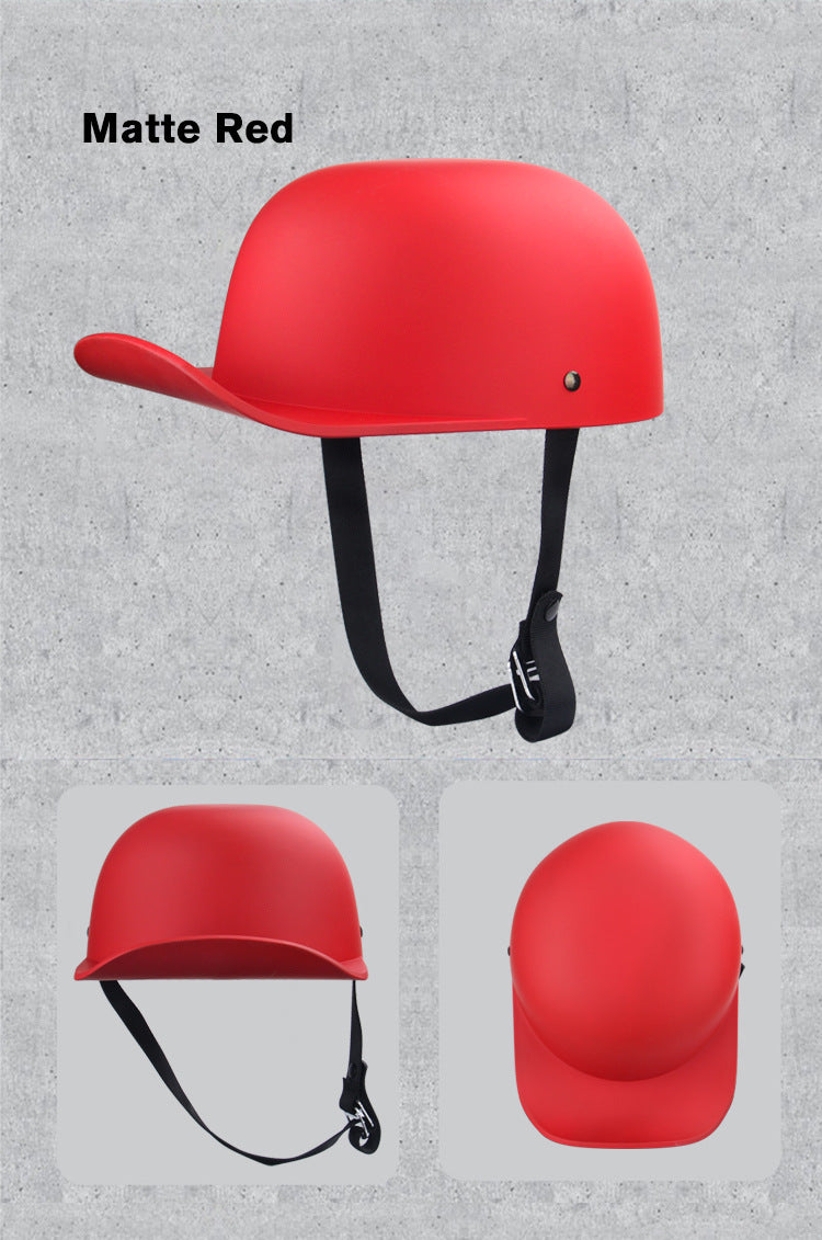 Source Factory Electric Vehicle Helmet Men's Motorcycle Helmet Summer Women's Electric Scooter Safety Helmet Riding Baseball Cap
