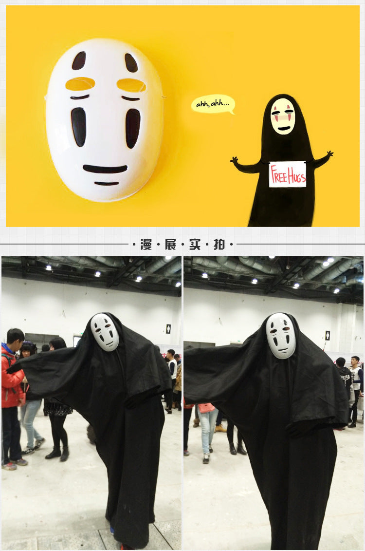 Spirited Away Cartoon Mask Japanese Anime Mask Halloween Ghost Festival Mask Performance Party Ball Mask