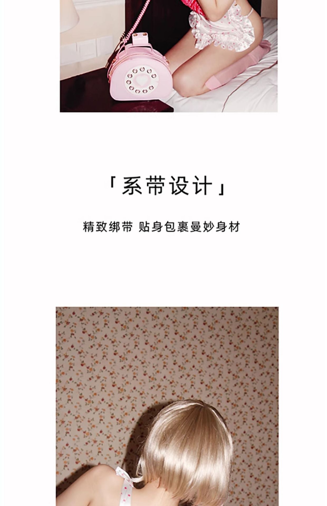 Sexy Lingerie 2024 New Sexy No Polo Dot Kitchen Apron Maid Dress Sexy Uniform cosplay Women