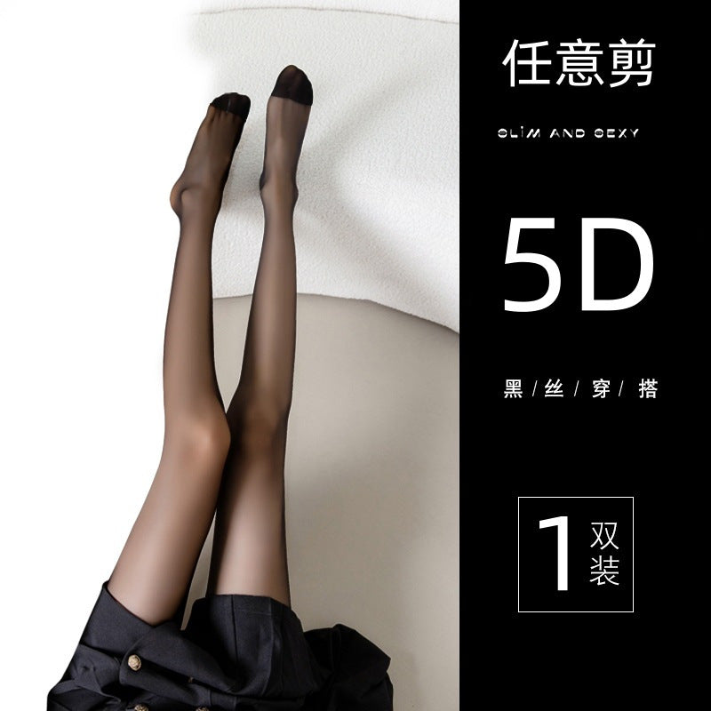 Black 0d Silk Stockings Women's Spring and Autumn Summer Ultra-thin Anti-hook Sericized Leg Artifact High Transparent Mint Mambo Pantyhose