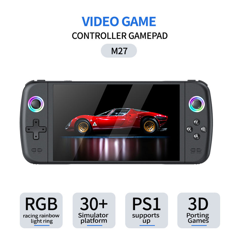 Cross-Border New M27 Large-Screen Handheld Game Console Portable Arcade High-Definition Nostalgic Retro Tv Home Handheld Console