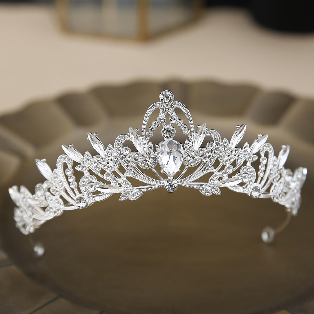 Bridal Crown Headwear Factory Wholesale Hot Selling Wedding Accessories Rhinestone Crown