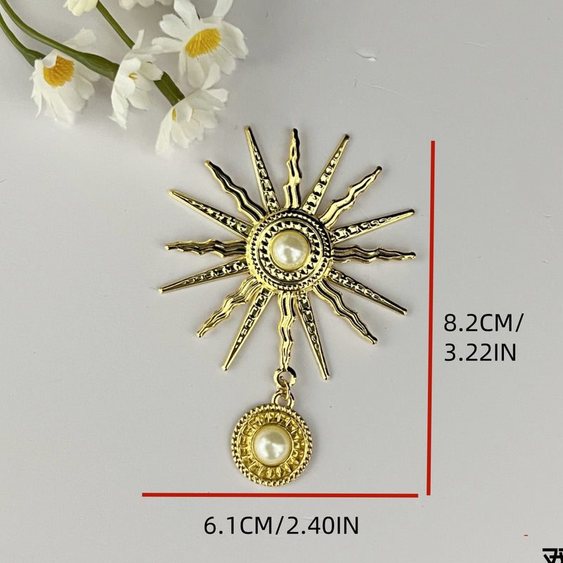 Pearl Sunflower DIY Jewelry Virgin Halo Baroque Lolita Dark Gothic Cos Headdress Style Accessories