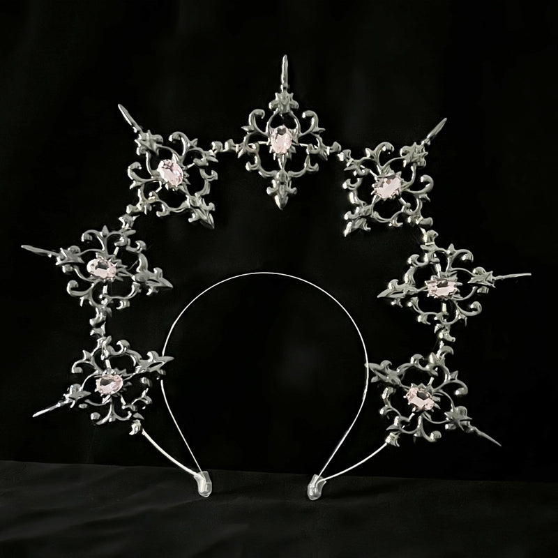 LOLITA Lolita Our Lady Halo Crown Dark Gothic Hair Accessories Dress Up Exaggerated Catwalk Performance Headwear