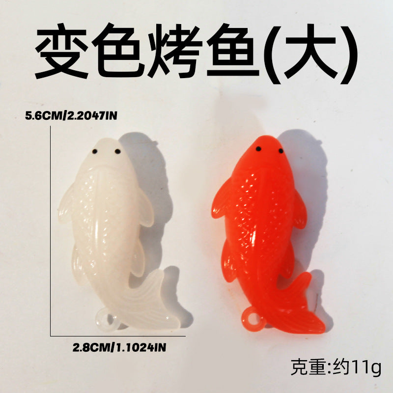 Shake the sound explosion key chain mobile phone pendant car pendant ultraviolet color roast duck temperature pendant wholesale