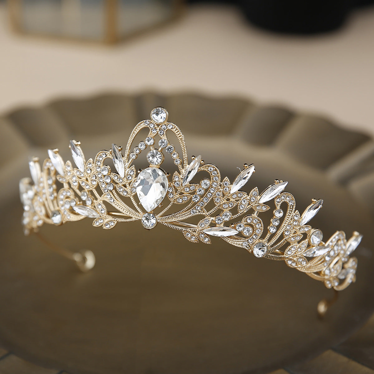 Bridal Crown Headwear Factory Wholesale Hot Selling Wedding Accessories Rhinestone Crown