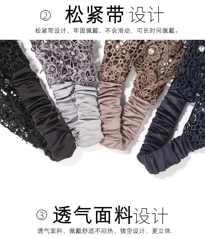 Cross-border Explosions Hollow Hair Band Nail Beads Shake Voice Internet Celebrity Wide-brim Pressing Hair Covering White Hair Headband Female Headwear Headband Hair Band