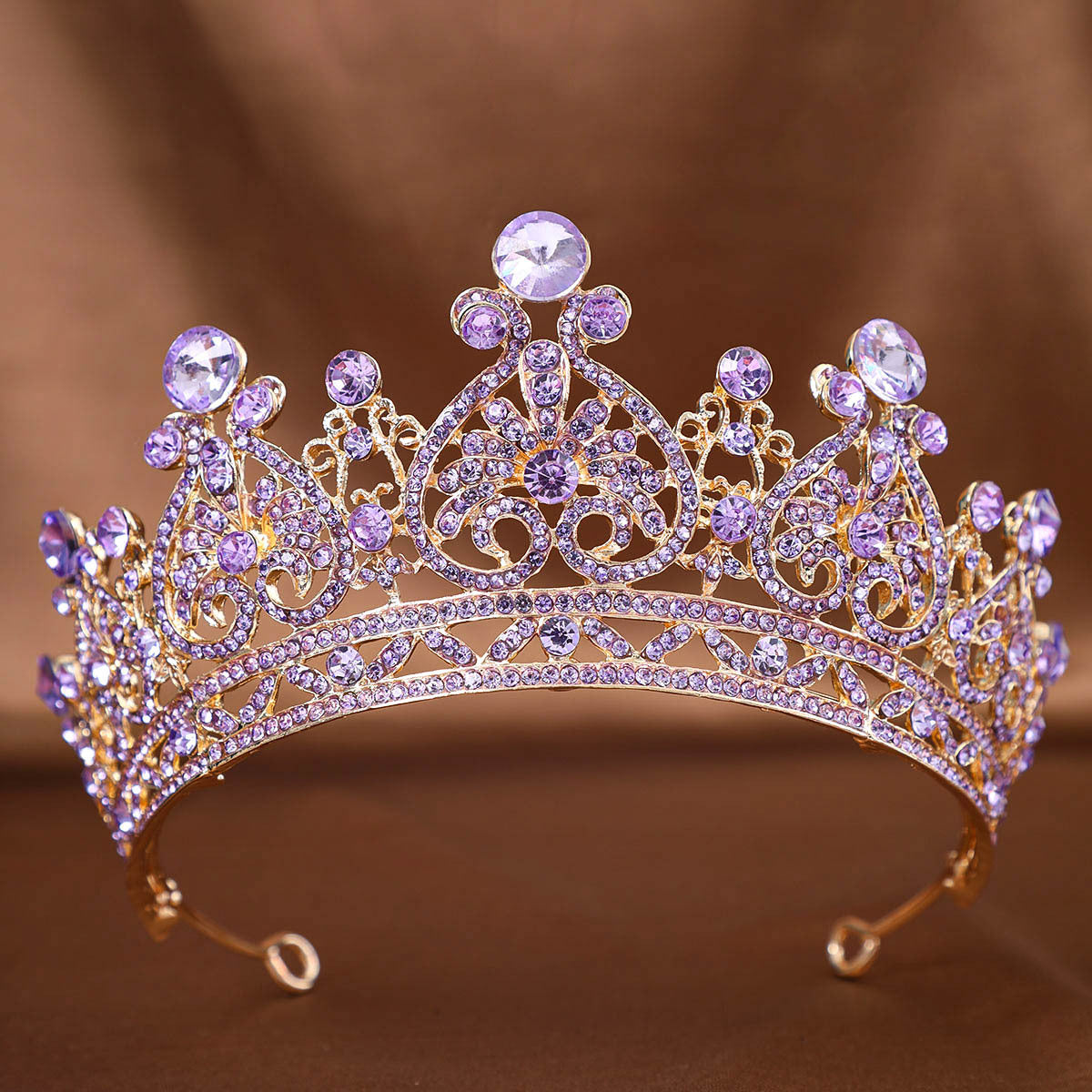 Foreign Trade Hot Rhinestone Crown Headwear European Bride Alloy Crown Hair Accessories Baroque Dress Makeup Accessories
