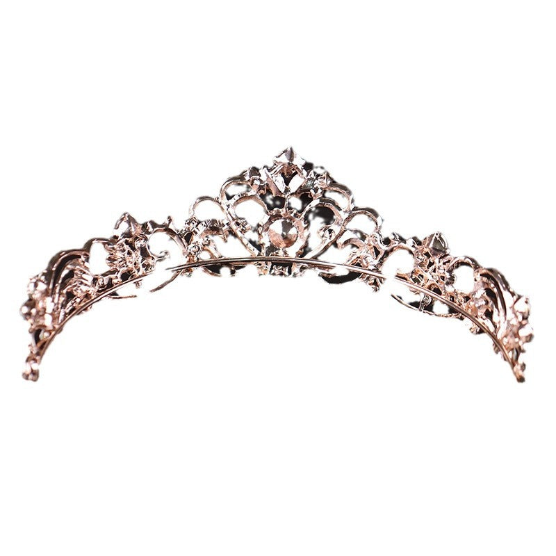 New Bridal Headwear Wedding Crown Accessories European-Style Rhinestone Wedding Dress Crown Dress Hair Accessories Hairband Crystal